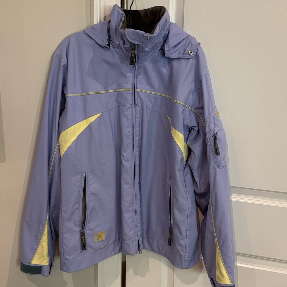 DNA Descente Women’s sz 12 Snowboarding Jacket purple and yellow